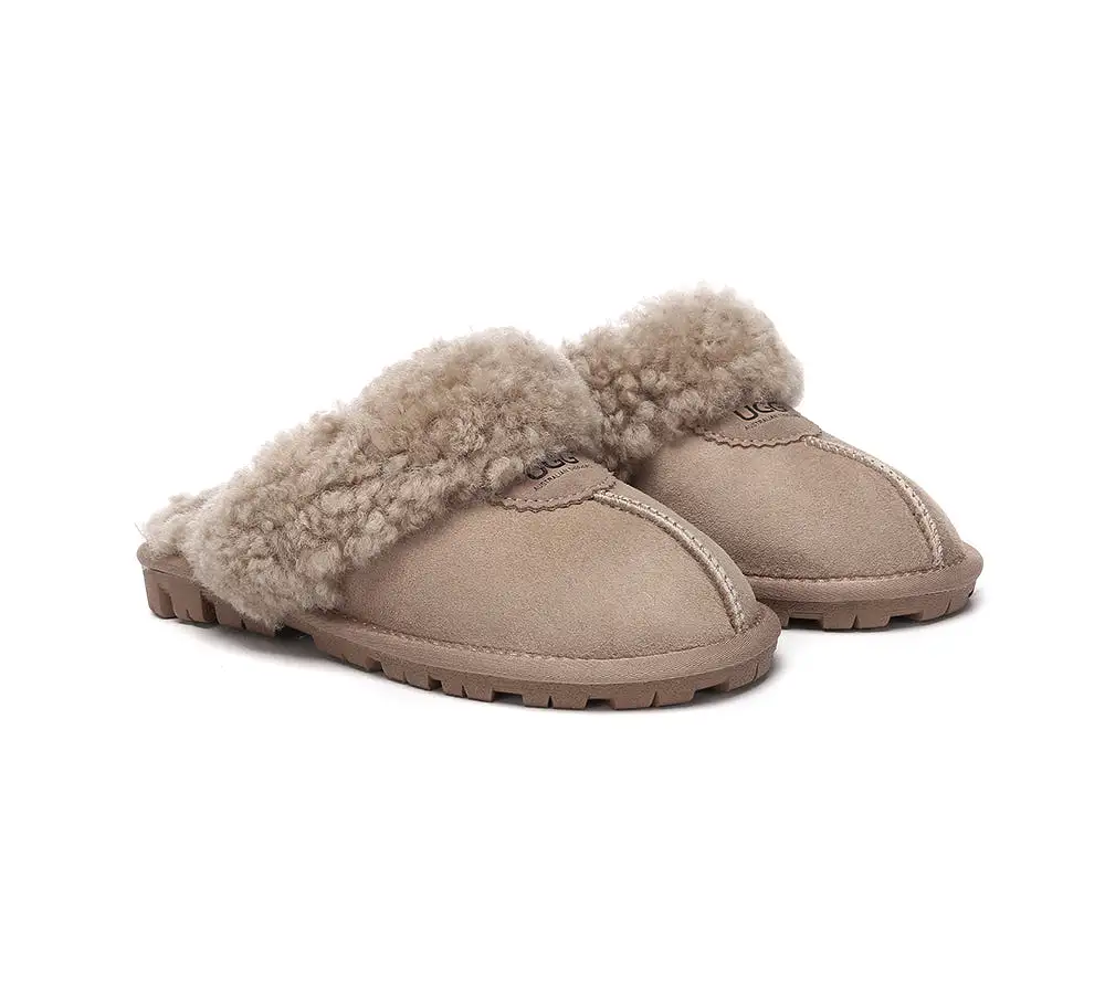 UGG AUSTRALIAN SHEPHERD Ugg Slipper Double Faced Sheepskin Waffle Curly