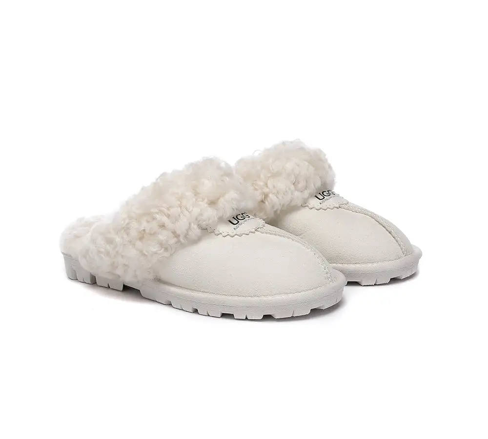 UGG AUSTRALIAN SHEPHERD Ugg Slipper Double Faced Sheepskin Waffle Curly