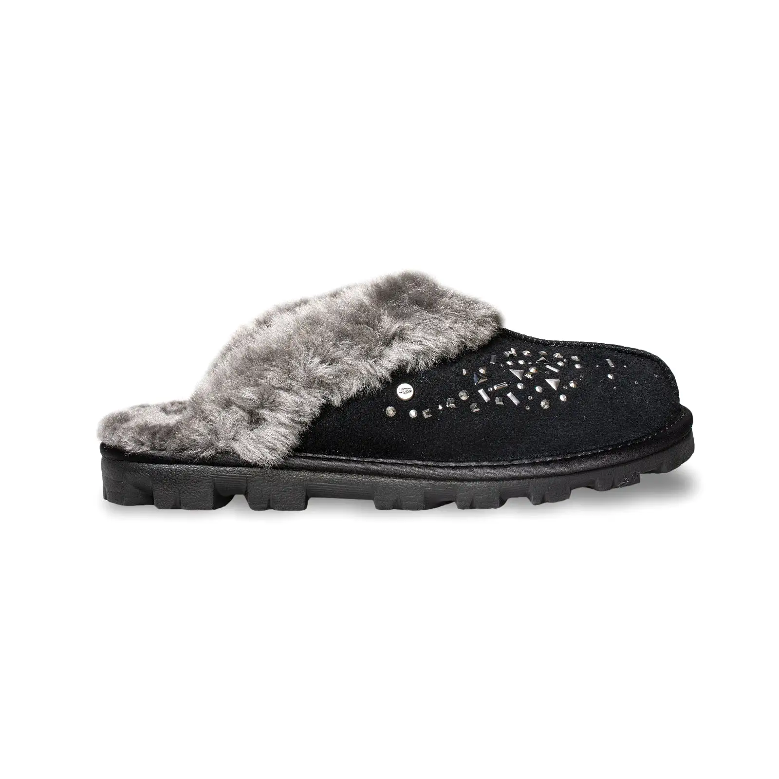 UGG Coquette Galaxy Black Slippers - Women's