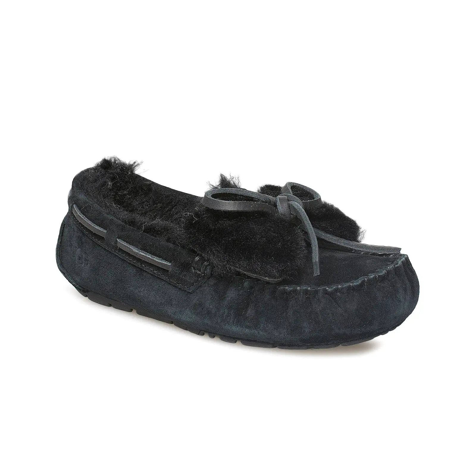 UGG Dakota Double Bow Black Slippers - Women's