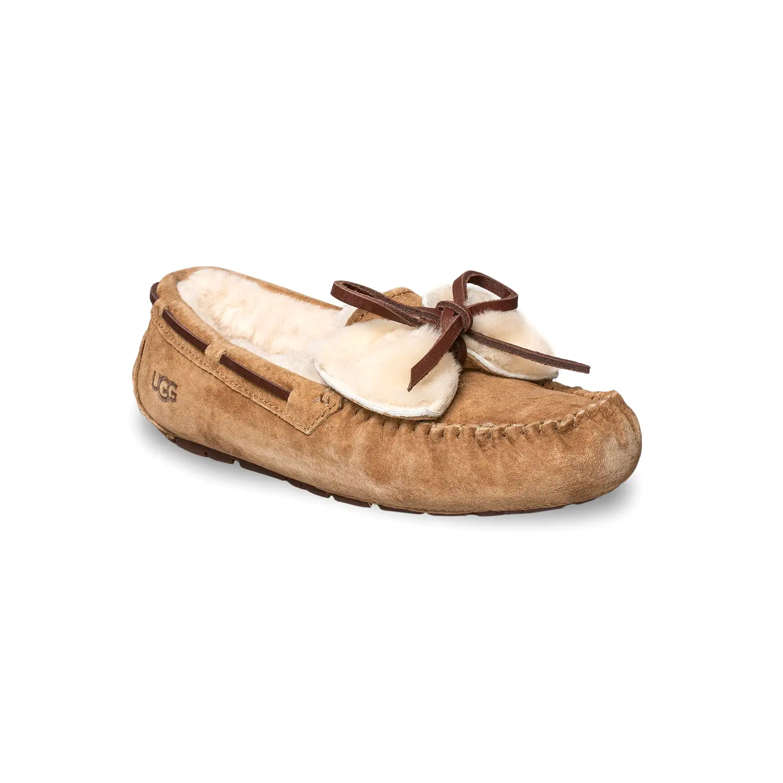 UGG Dakota Double Bow Chestnut Slippers - Women's