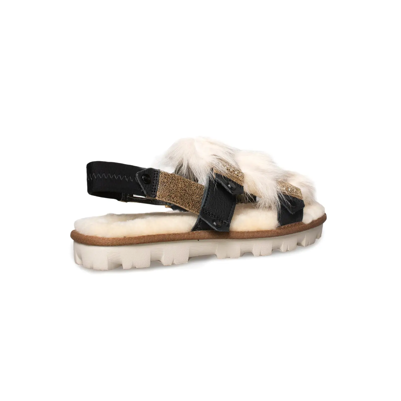 UGG Fluff Punk Slingback Chestnut Sandals - Women's