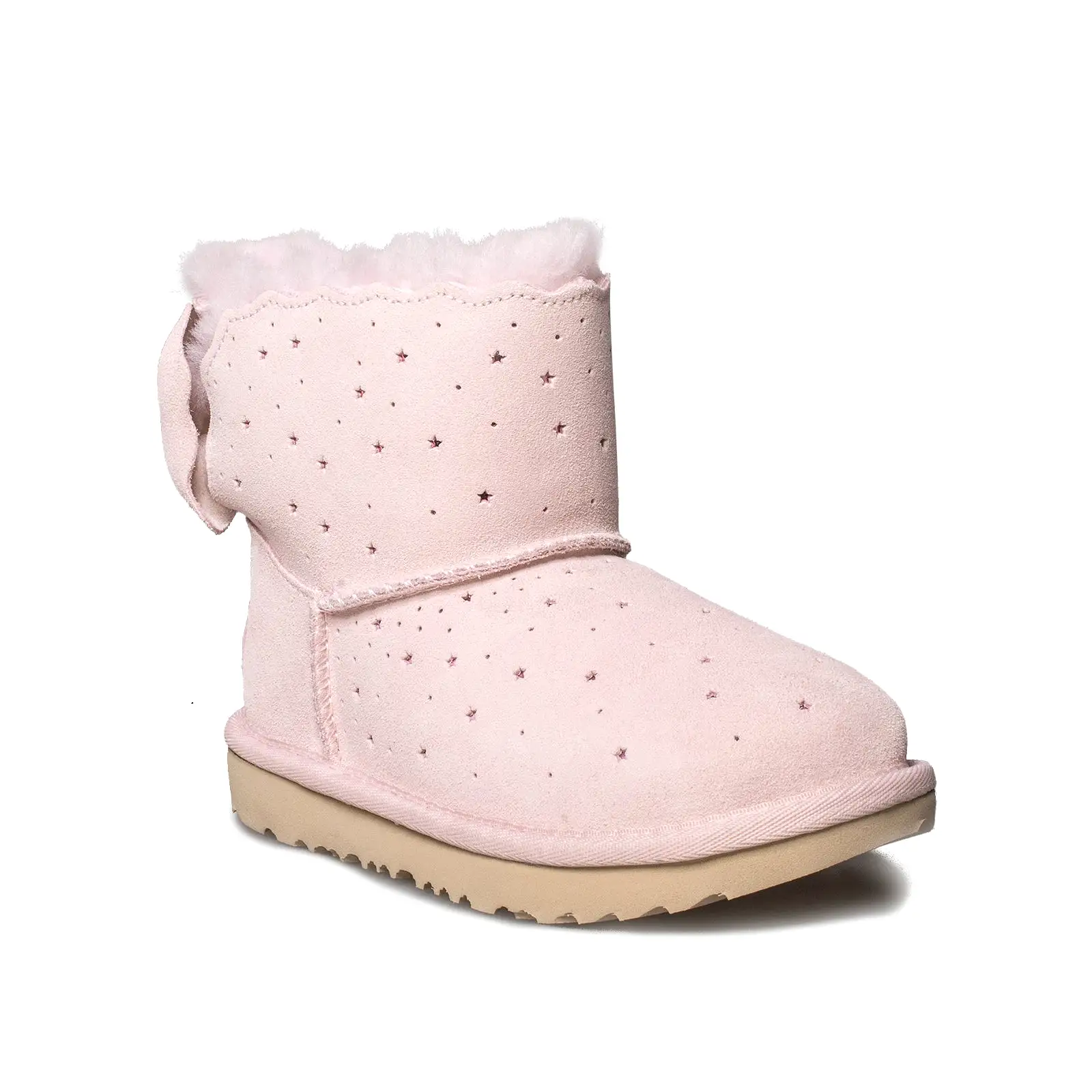 UGG Mini Bailey Bow II Starry Lite Seashell Pink Boot's - Toddler's