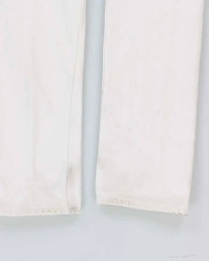 Vintage 90s Levi's 501 White Jeans - W29 L32