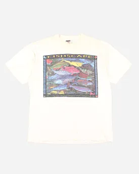 Vintage 90s PowerPro Fishscape T-Shirt - XL