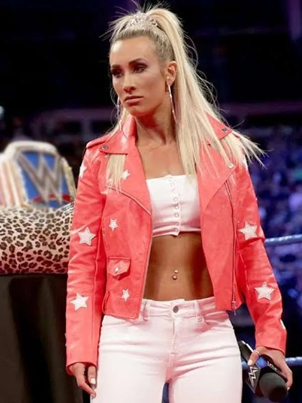 WWE Carmella Red Leather Jacket - New American Jackets