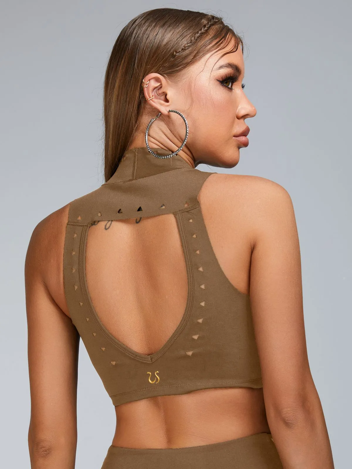 ZASUWA Female Cutout Backless Sports Bras