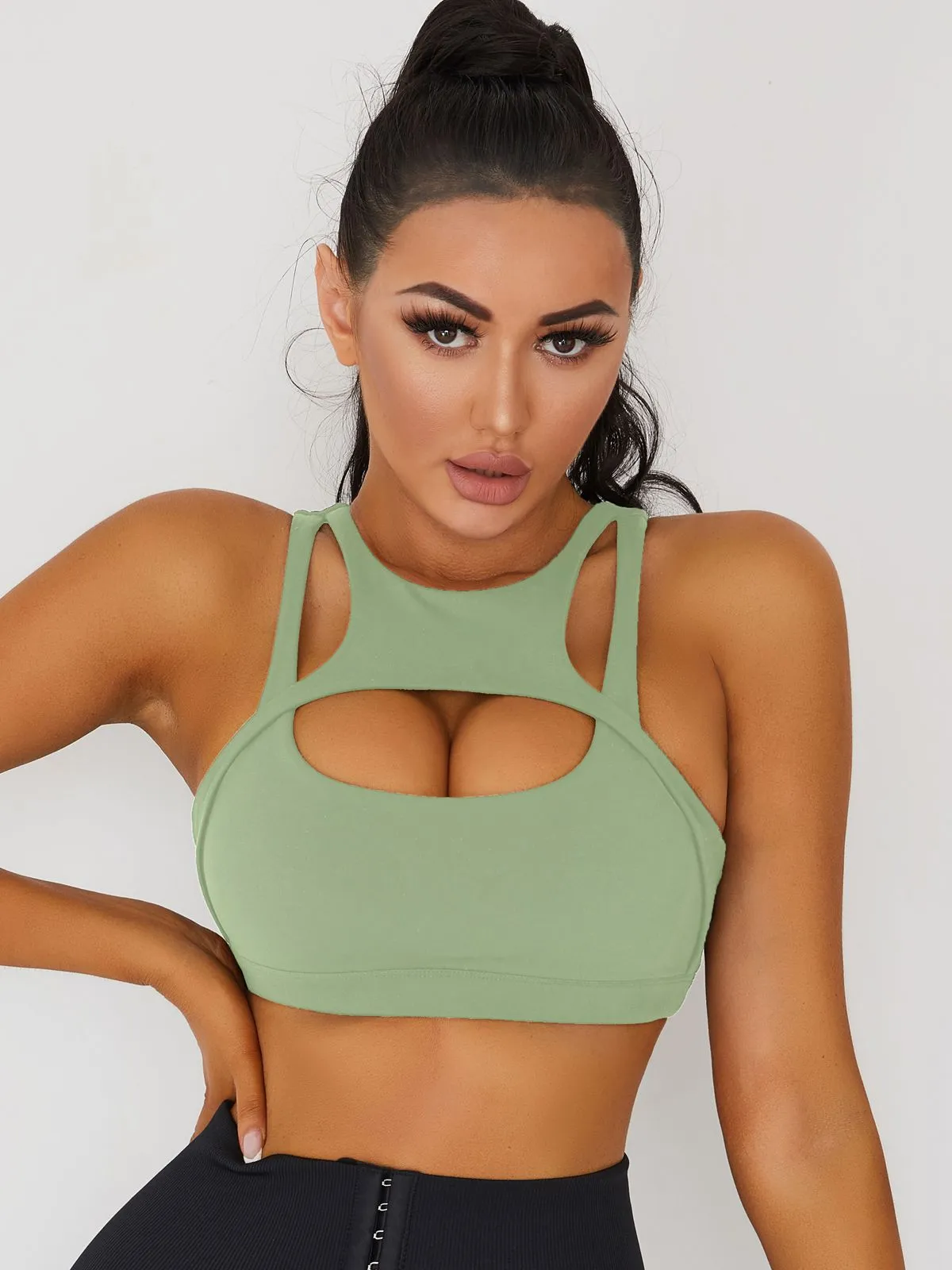 ZASUWA Female Sexy Cutout Sports Bras